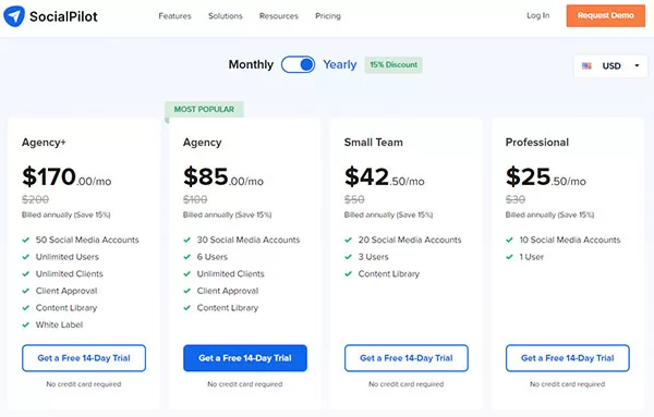 Báo giá phần mềm SocialPilot 2023