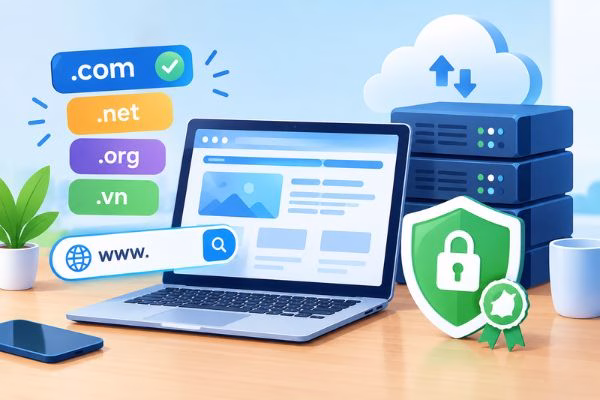 Mua domain, web hosting và chứng chỉ SSL​