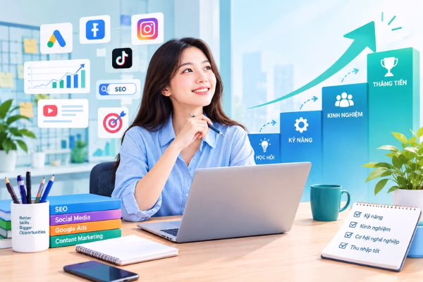 Phát triển sự nghiệp Digital Marketing