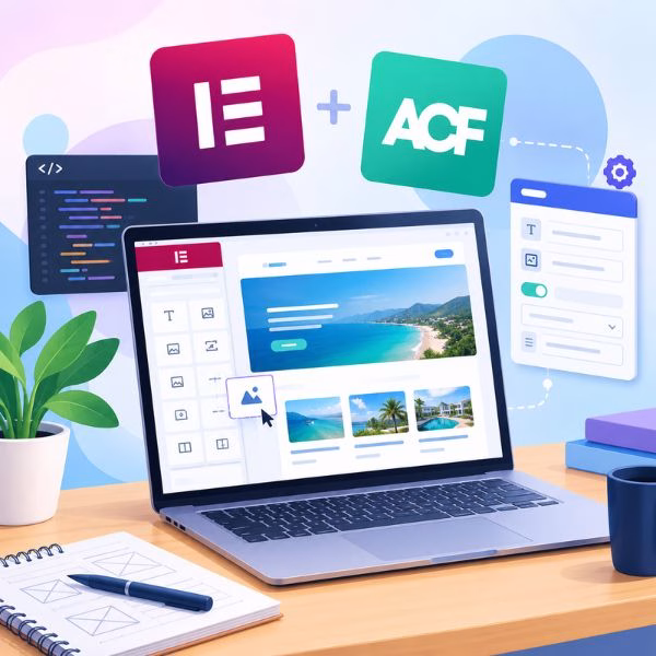 Thiết kế website với Elementor và Advanced Custom Fields​